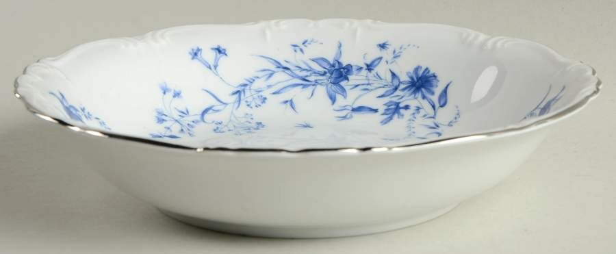 Empire Blue Coupe Soup Bowl by Edelstein-1