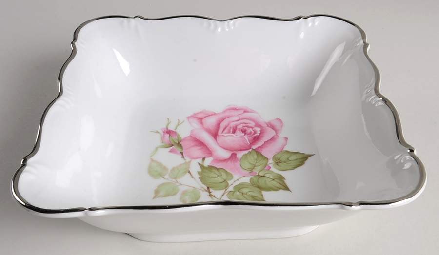Empire Rose 8" Square Vegetable Bowl by Edelstein-1