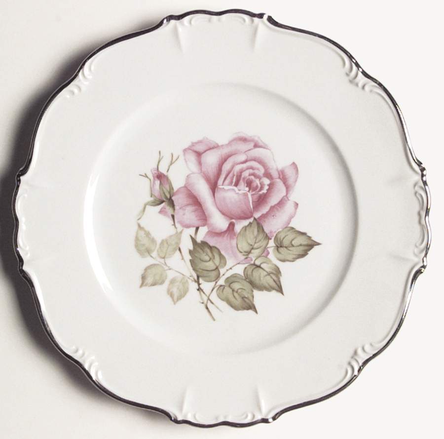 Empire Rose Dinner Plate by Edelstein-1