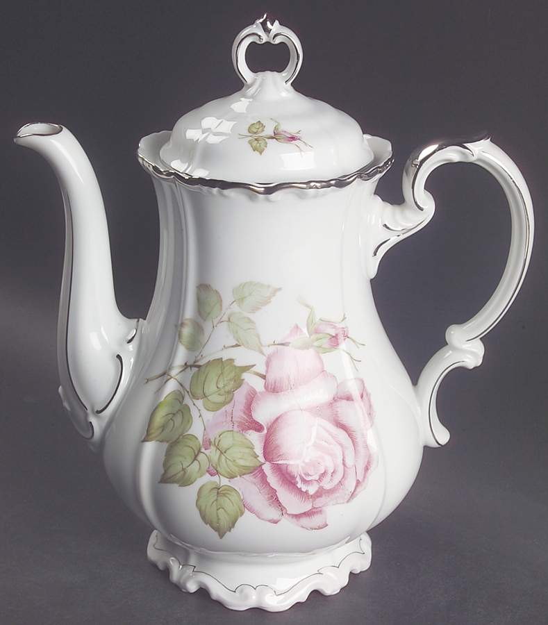 Empire Rose Coffee Pot & Lid by Edelstein-1