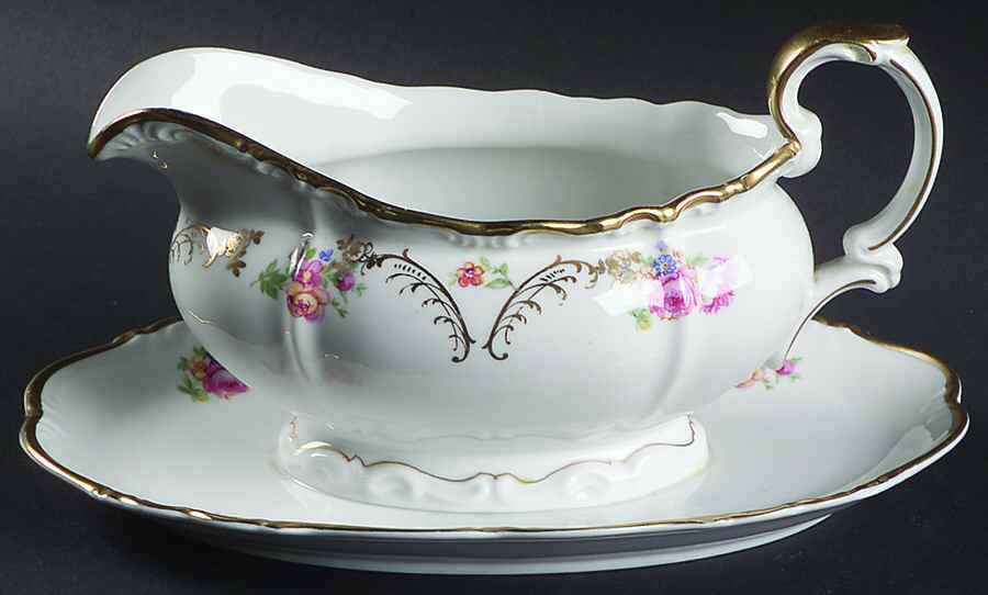 Europa Gravy Boat with Attached Underplate by Edelstein-1