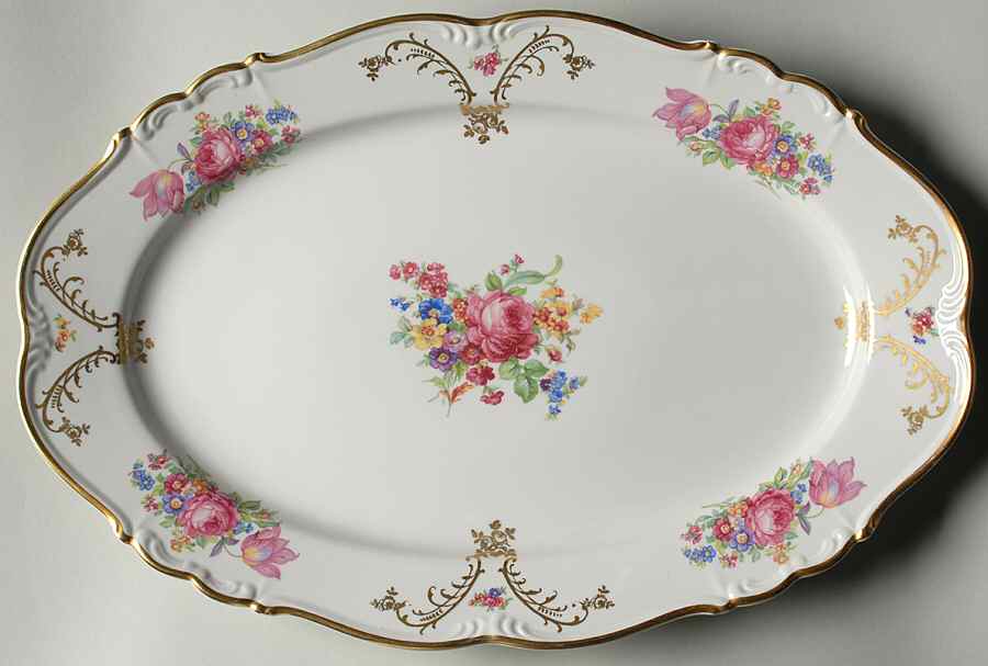 Europa 15" Oval Serving Platter by Edelstein-1