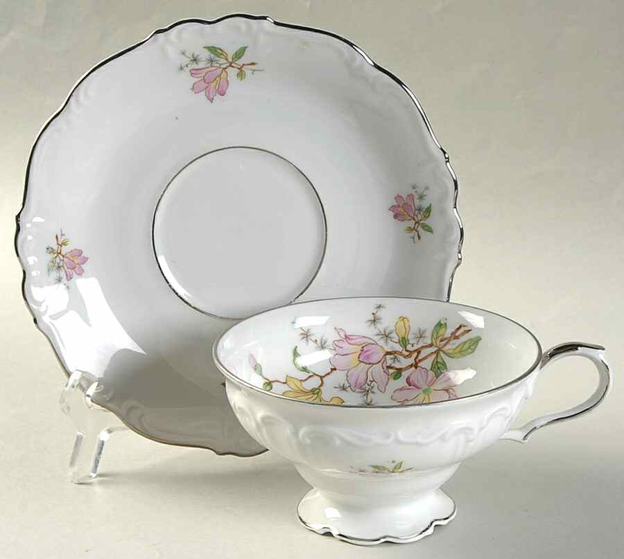 Eureka Footed Cup & Saucer Set by Edelstein-1