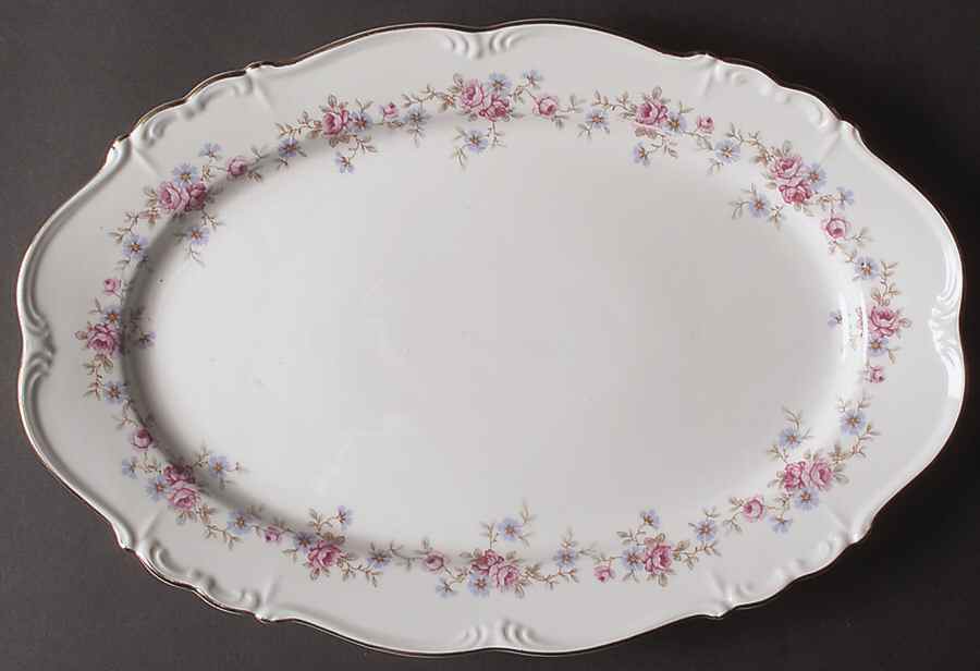 Florence 15" Oval Serving Platter by Edelstein-1