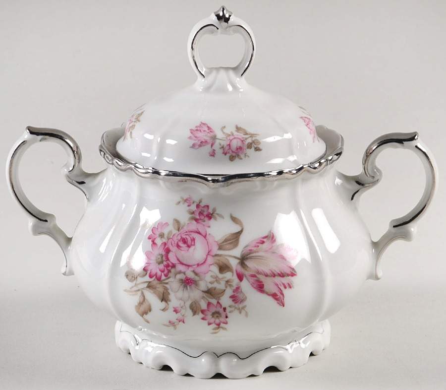 Florette Sugar Bowl & Lid by Edelstein-1