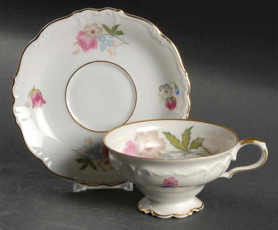 Florence Footed Cup & Saucer Set by Edelstein-1