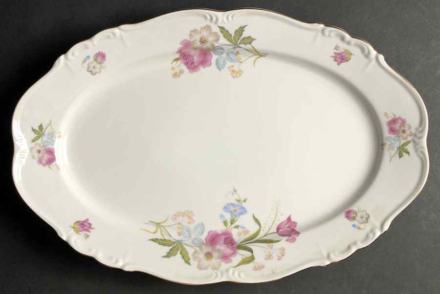 Florence 15" Oval Serving Platter by Edelstein-1