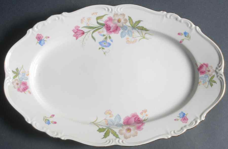 Florence 13" Oval Serving Platter by Edelstein-1