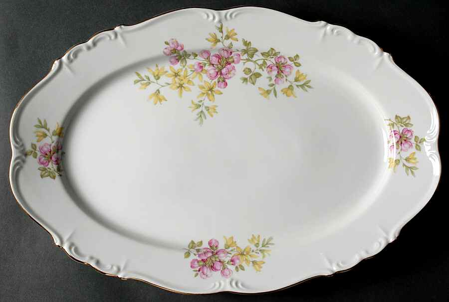 Florida 15" Oval Serving Platter by Edelstein-1