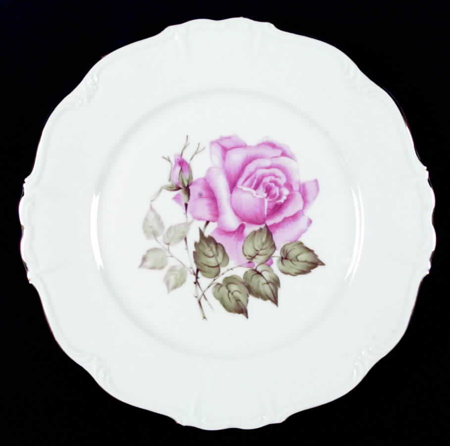 Franconia Rose Dinner Plate by Edelstein-1