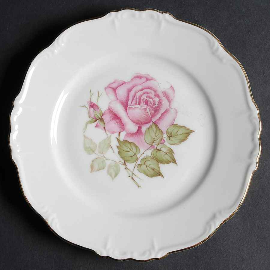 Franconia Rose Salad Plate by Edelstein-1