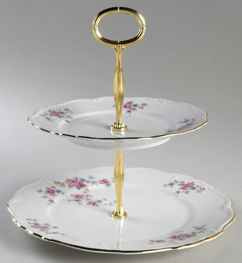 Gacfield 6 5/8"-10"  2 Tiered Serving Tray (Dp, Sp) HC by Edelstein-1