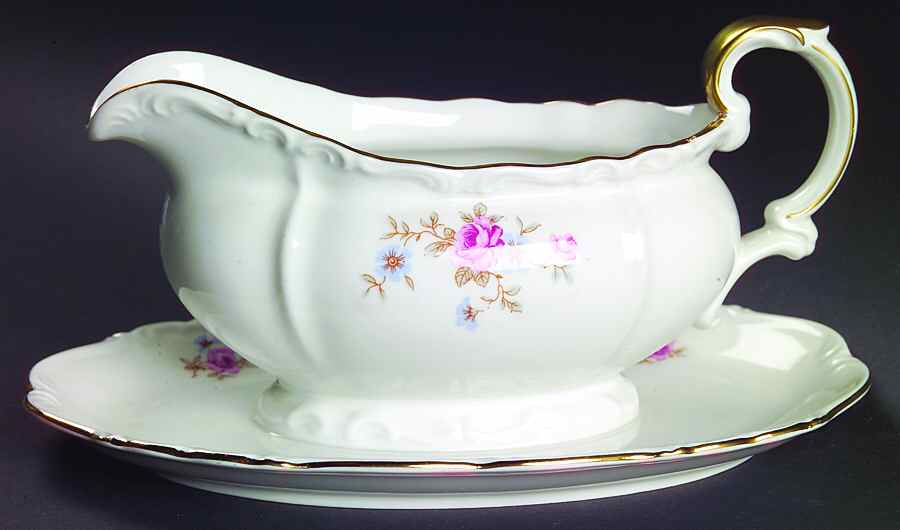 Gacfield Gravy Boat with Attached Underplate by Edelstein-1