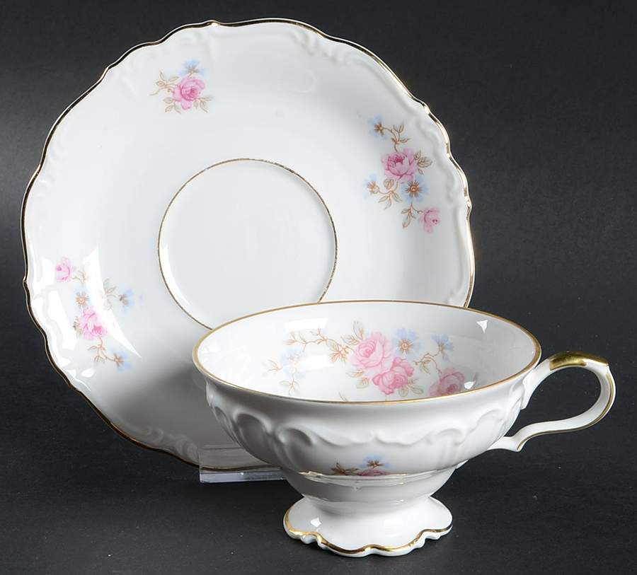 Gacfield Footed Cup & Saucer Set by Edelstein-1