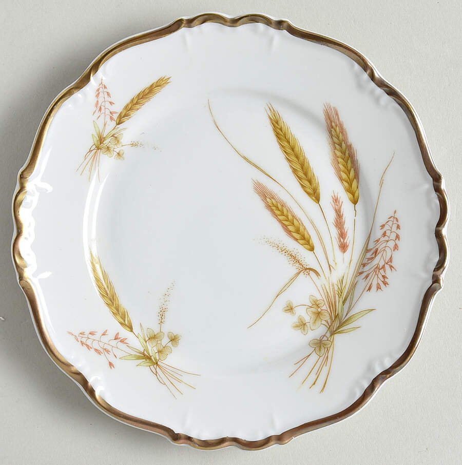 Golden Wheat Bread & Butter Plate by Edelstein-1