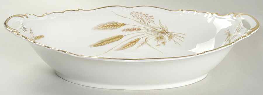 Golden Wheat 12" Oval Vegetable Bowl by Edelstein-1