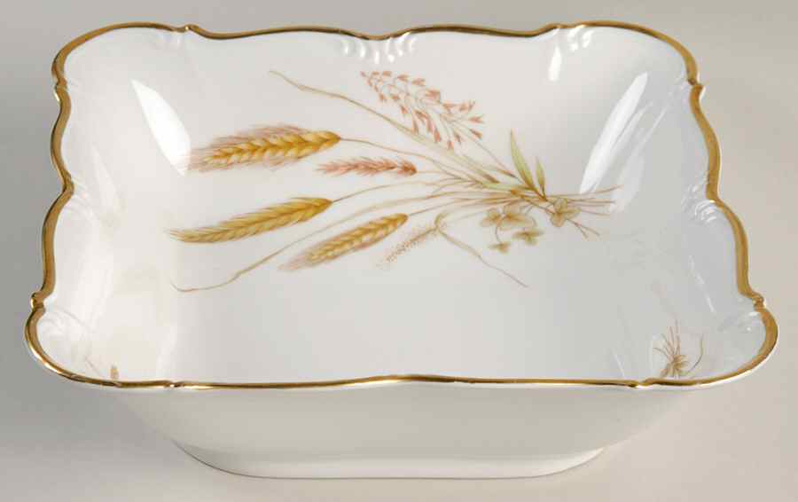 Golden Wheat 8" Square Vegetable Bowl by Edelstein-1