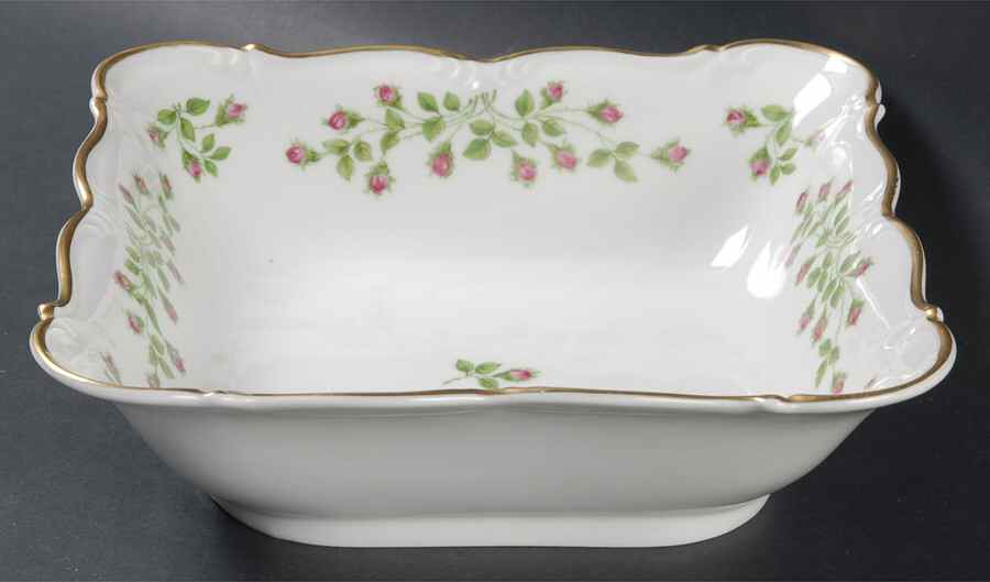 Hedgerose 9" Square Vegetable Bowl by Edelstein-1