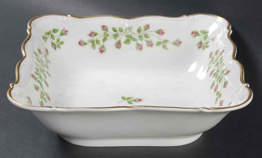 Hedgerose 8" Square Vegetable Bowl by Edelstein-1