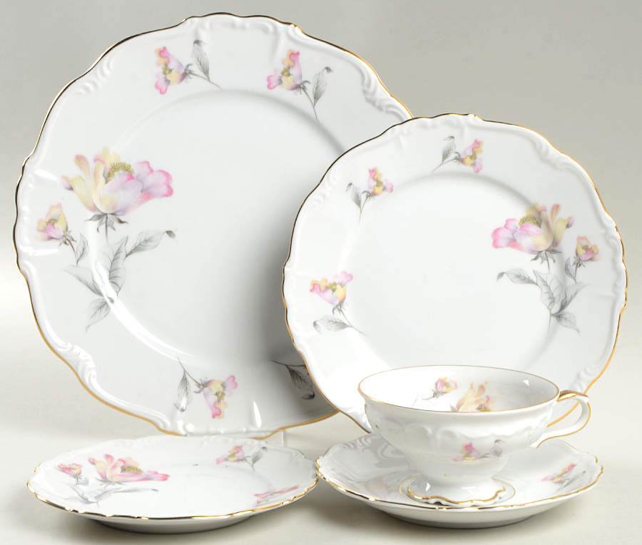 Irish Rose 5 Piece Place Setting by Edelstein-1