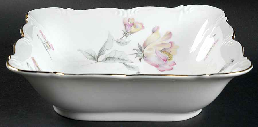 Irish Rose 9" Square Vegetable Bowl by Edelstein-1
