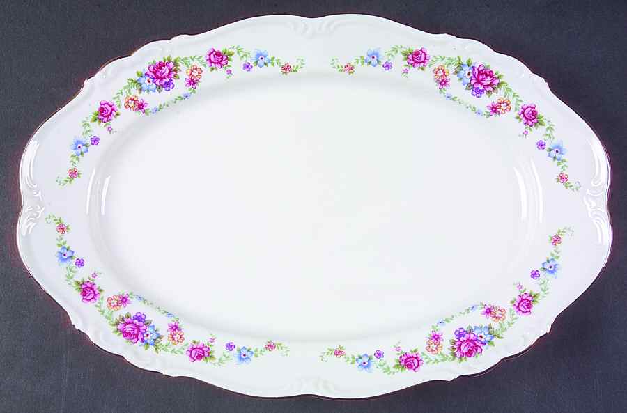 Kensington 13" Oval Serving Platter by Edelstein-1
