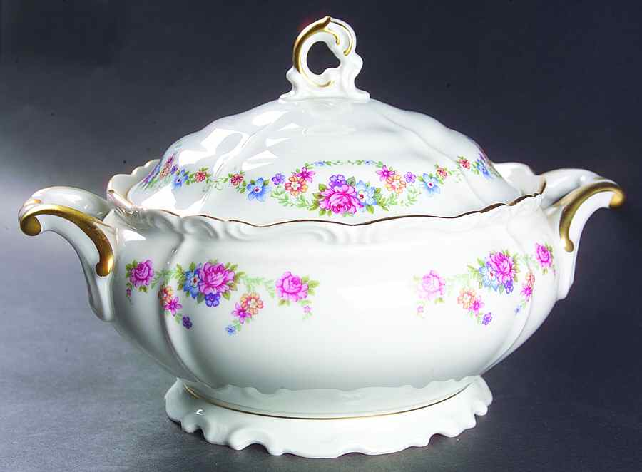 Kensington Round Covered Vegetable by Edelstein-1