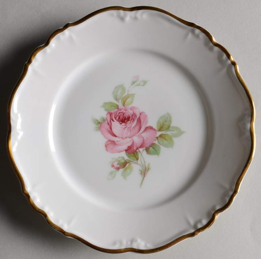 La Vie En Rose Bread & Butter Plate by Edelstein-1