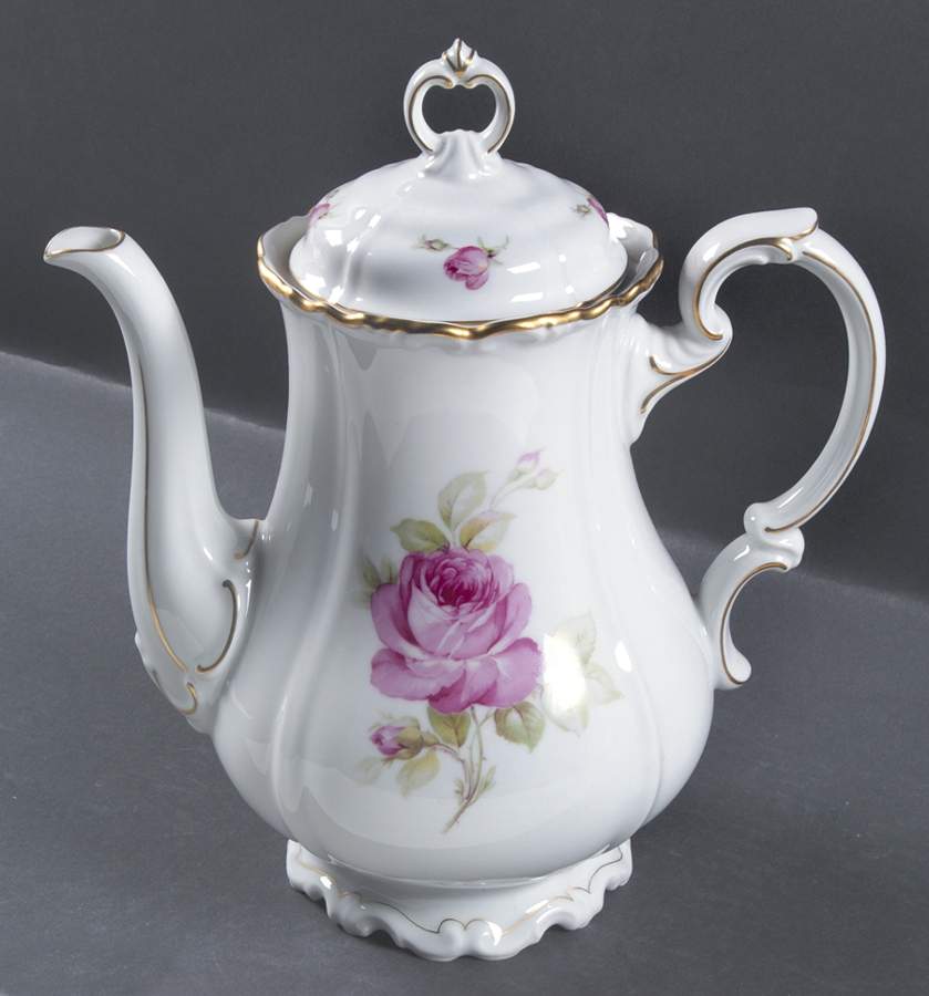 La Vie En Rose Coffee Pot & Lid by Edelstein-1