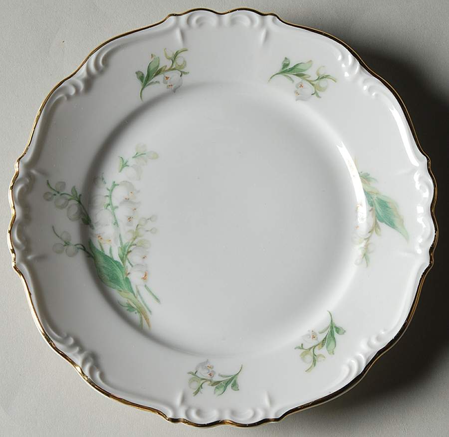 Lily of The Valley Bread & Butter Plate by Edelstein-1