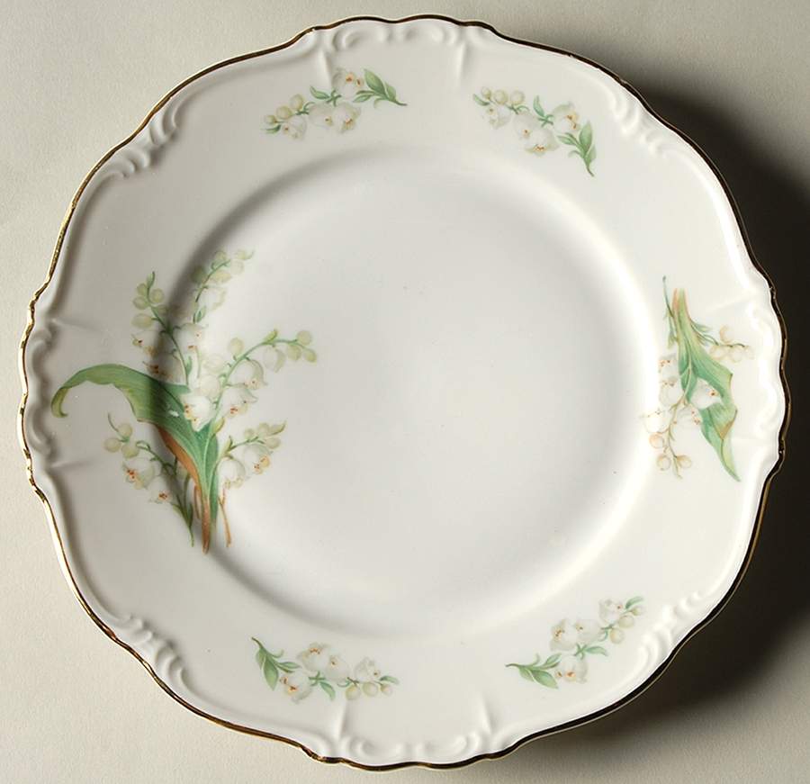 Lily of The Valley Salad Plate by Edelstein-1