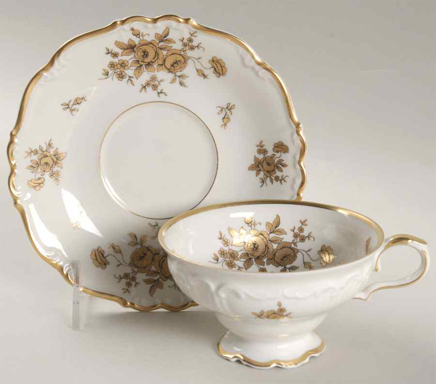 Lucerne Footed Cup & Saucer Set by Edelstein-1