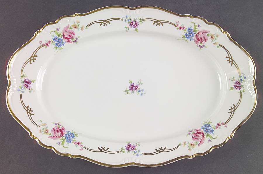 Luisa 13" Oval Serving Platter by Edelstein-1