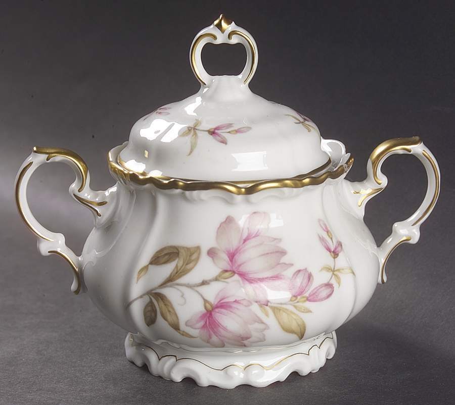 Magnolia Sugar Bowl & Lid by Edelstein-1