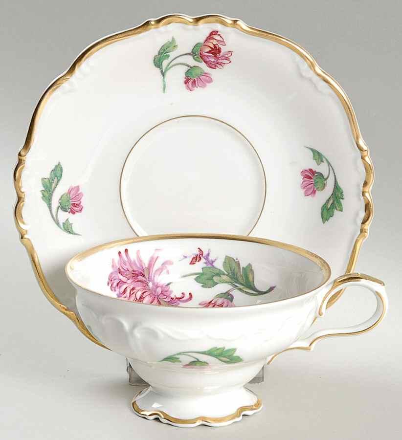 Mancoe Footed Cup & Saucer Set by Edelstein-1