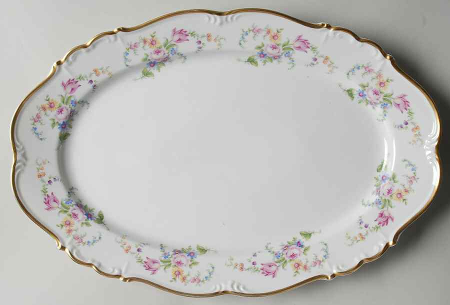 Margareta 13" Oval Serving Platter by Edelstein-1
