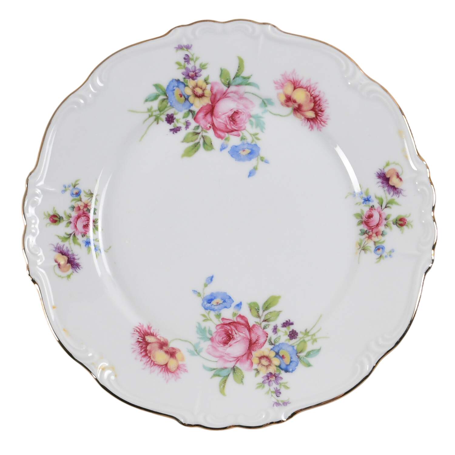 Meissen Floral Salad Plate by Edelstein-1