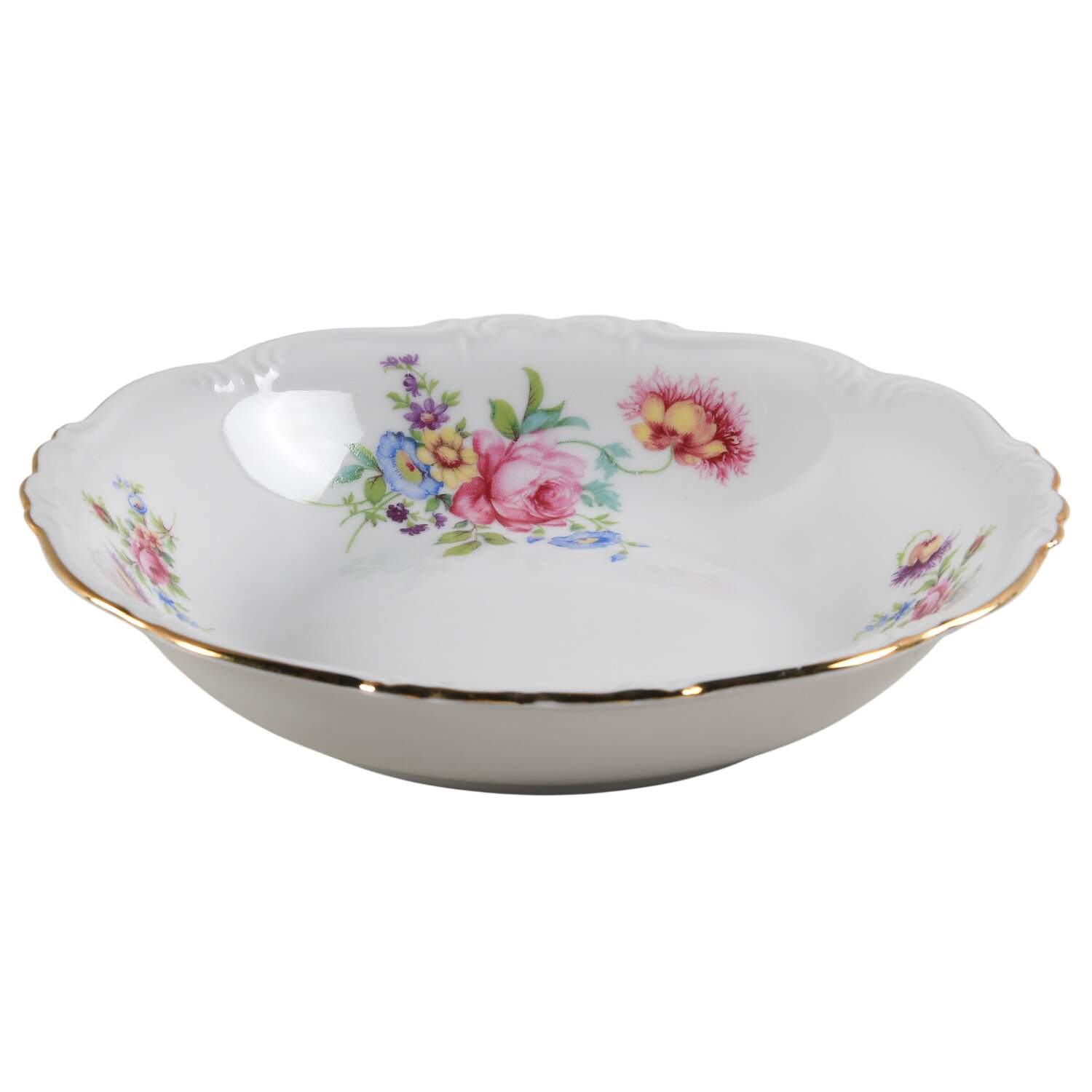Meissen Floral Coupe Soup Bowl by Edelstein-1
