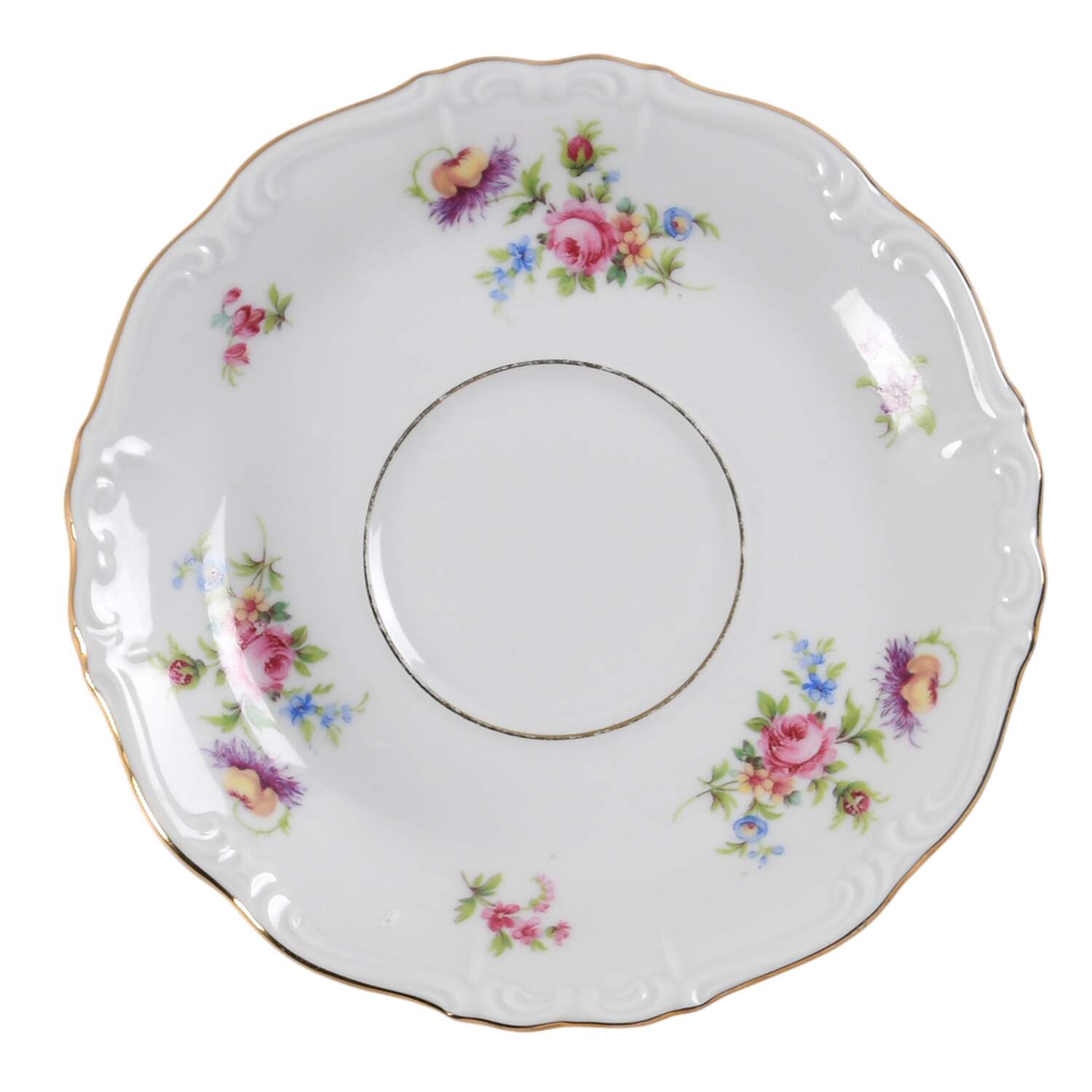 Meissen Floral Saucer by Edelstein-1