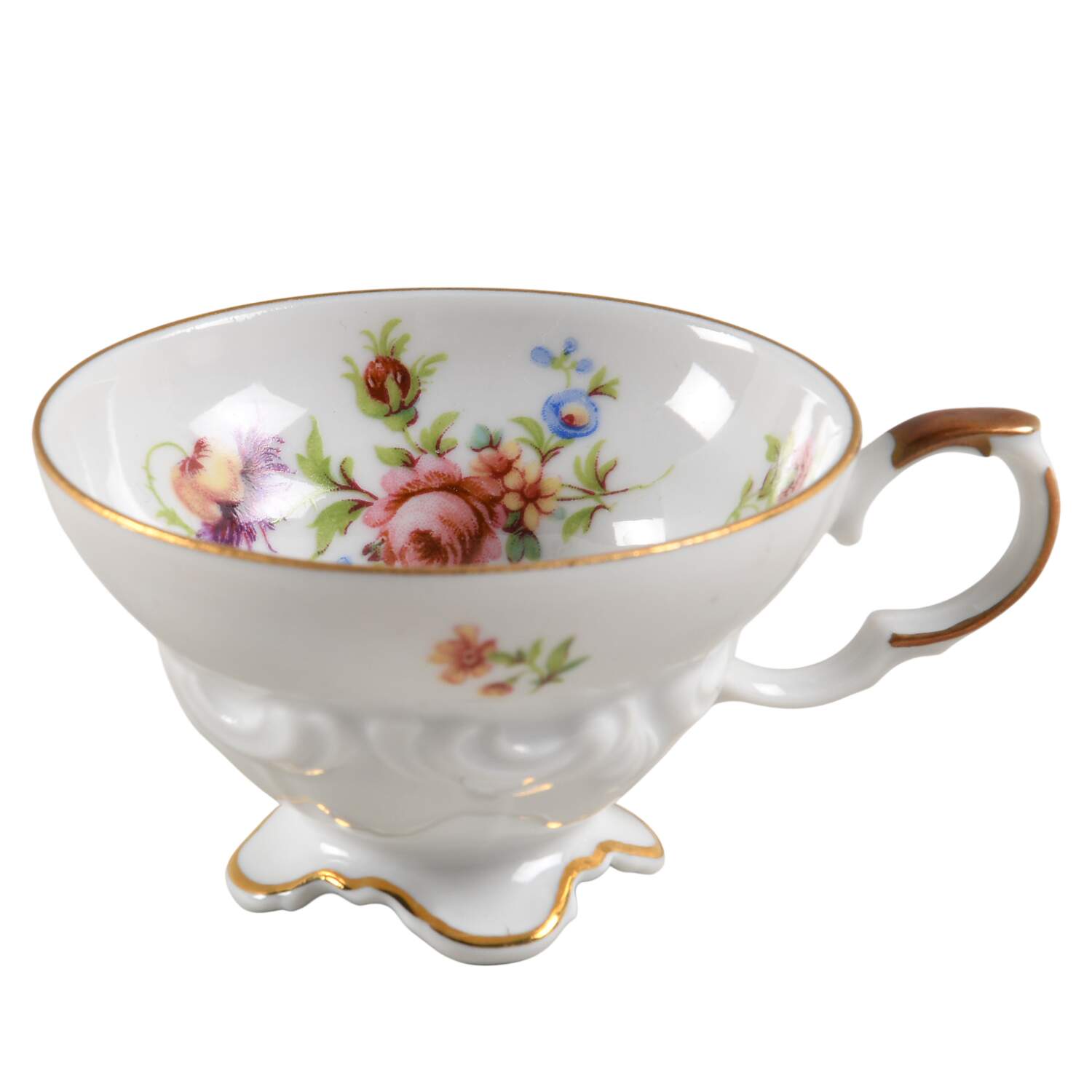 Meissen Floral Footed Demitasse Cup by Edelstein-1