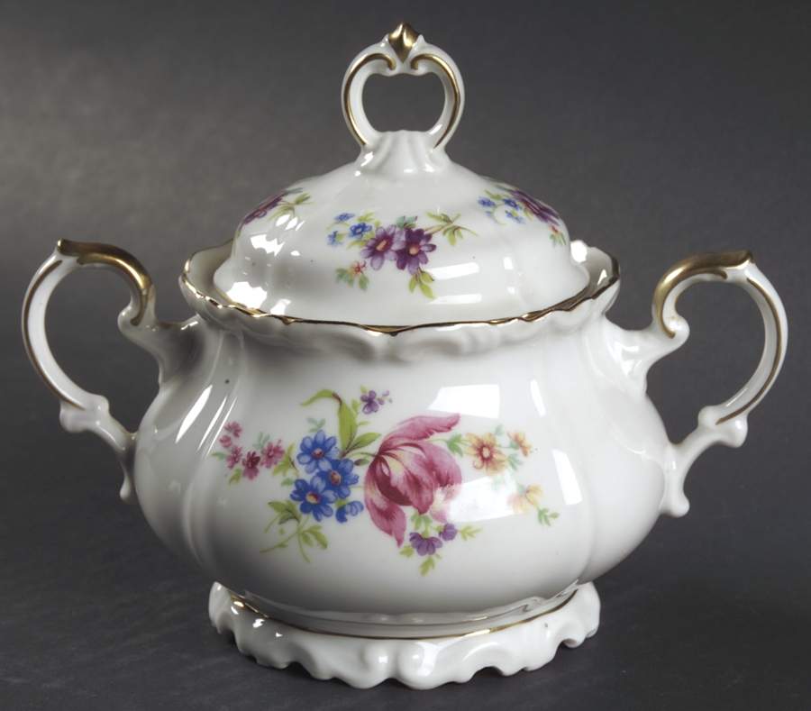 Meissen Floral Sugar Bowl & Lid by Edelstein-1