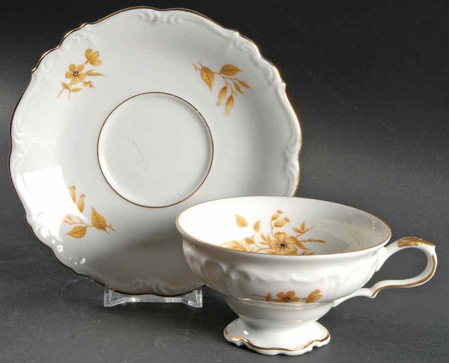 Mira Monte Footed Cup & Saucer Set by Edelstein-1