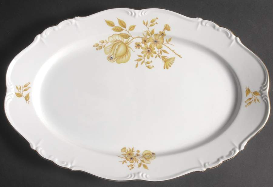 Mira Monte 15" Oval Serving Platter by Edelstein-1