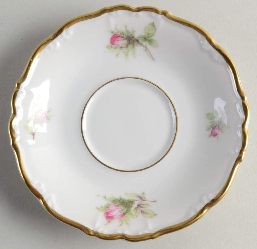 Moss Rose Saucer for Demitasse Cup by Edelstein-1