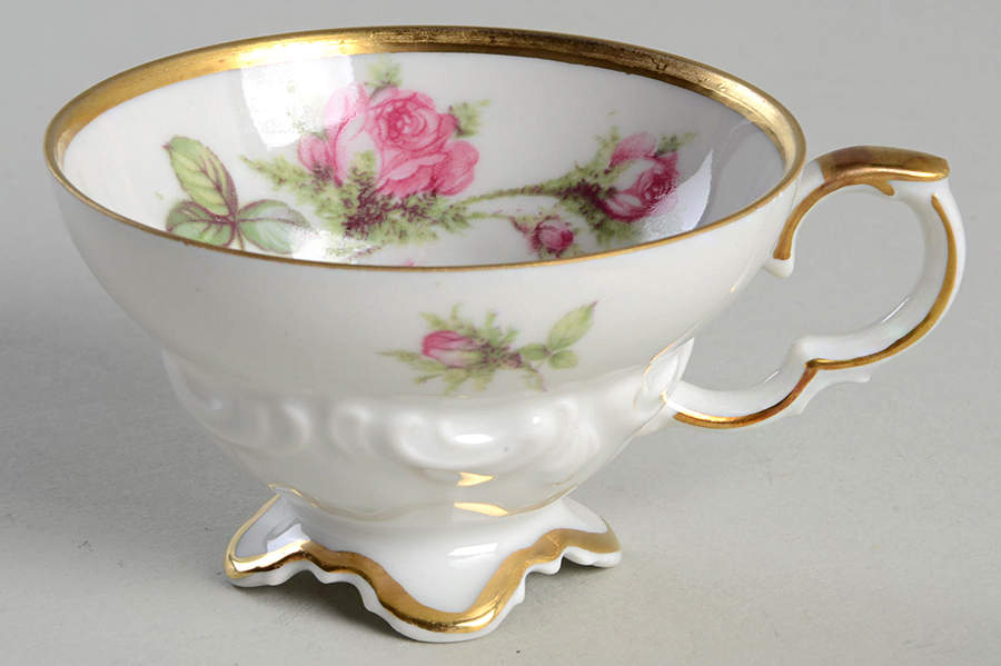 Moss Rose Footed Demitasse Cup by Edelstein-1