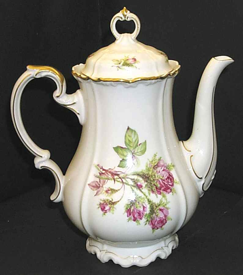 Moss Rose Coffee Pot & Lid by Edelstein-1