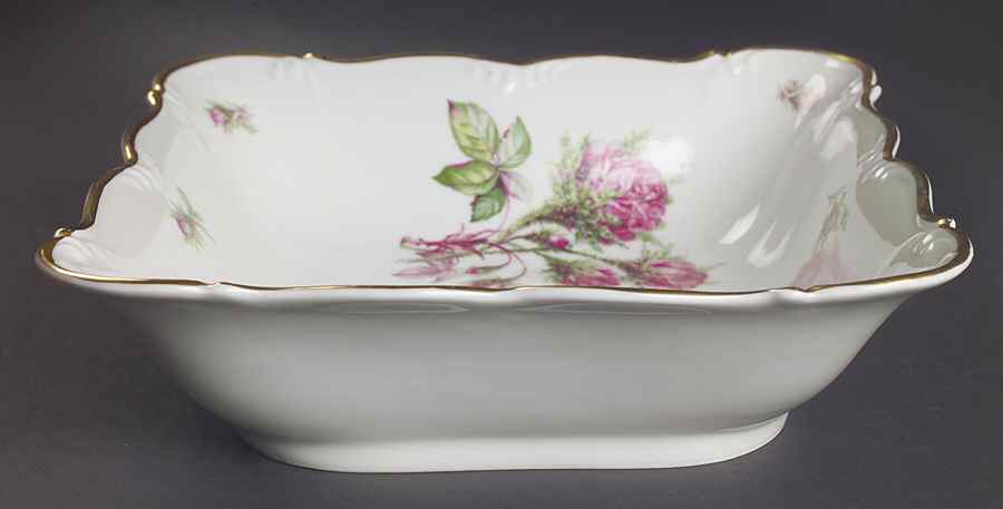 Moss Rose 8" Square Vegetable Bowl by Edelstein-1