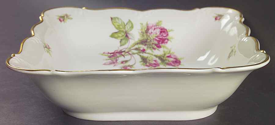 Moss Rose 9" Square Vegetable Bowl by Edelstein-1