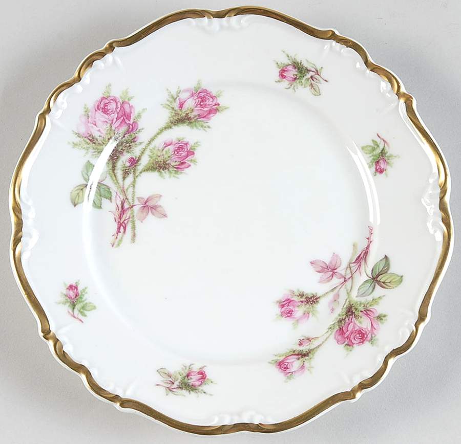 Moss Rose Bread & Butter Plate by Edelstein-1