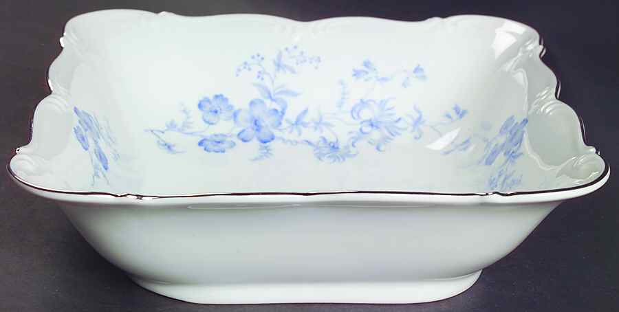 Ocean Blue 8" Square Vegetable Bowl by Edelstein-1